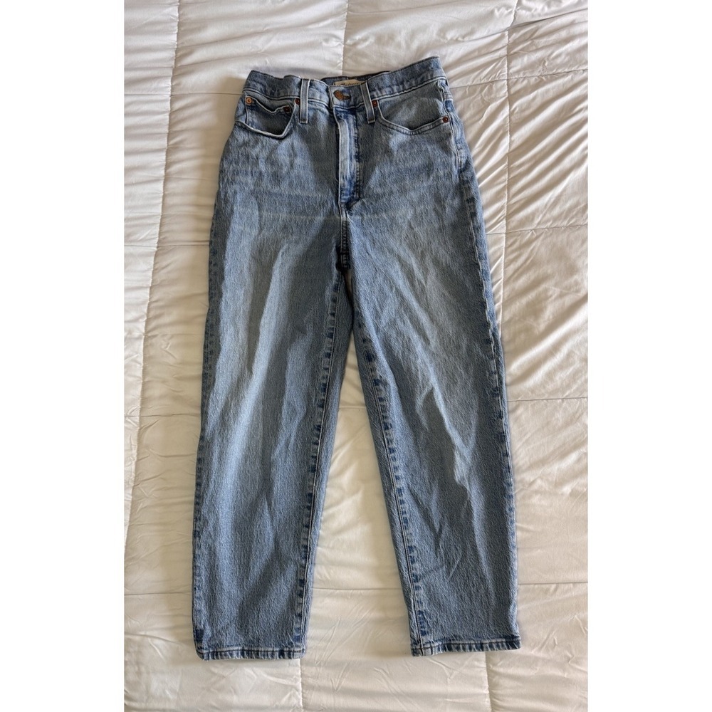 Madewell Balloon Jeans Women 26 High Rise Relaxed Tapered Leg Vintage Style Blue